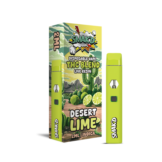 Smak'd Disposable THCA 2ML 5pk - Desert Lime