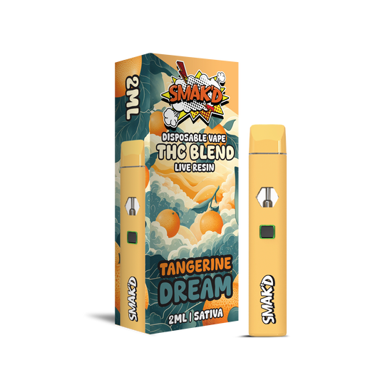 Smak'd Disposable THCA 2ML 5pk - Tangerine Dream