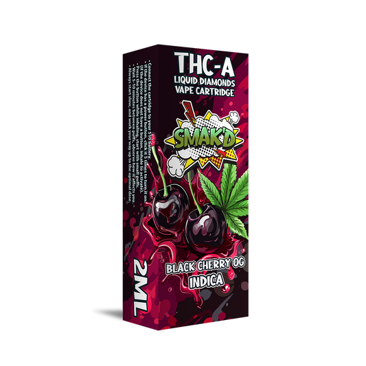 Smak'd THC-A Liquid Diamond Cartridges 2ml - Black Cherry OG