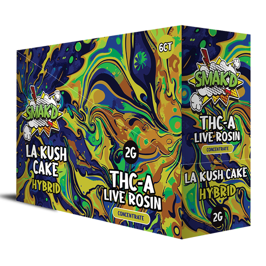 Smak'd Concentrates THC-A 2g Live Rosin - La Kush Cake