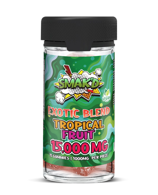 SMAK'D Exotic Blend Gummies 15000mg - Tropical Fruit