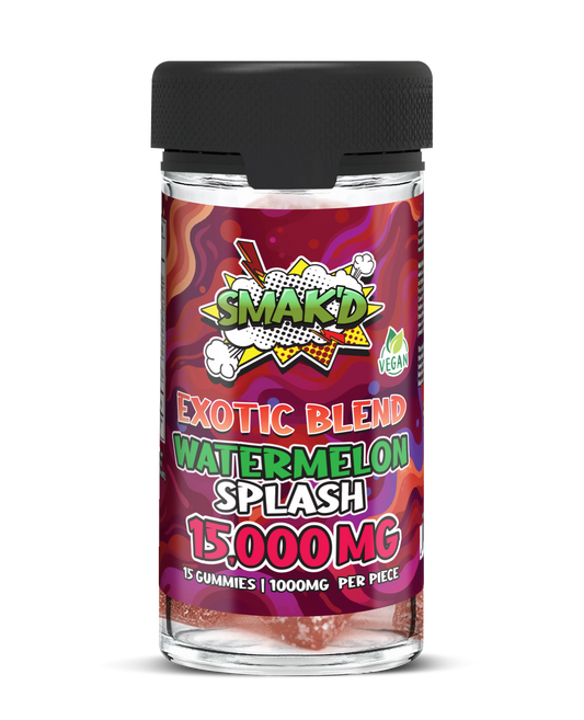 SMAK'D Exotic Blend Gummies 15000mg - Watermelon Splash