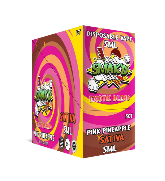 Smak'd Disposable Vape Exotic Blend - PINK PINEAPPLE - Sativa