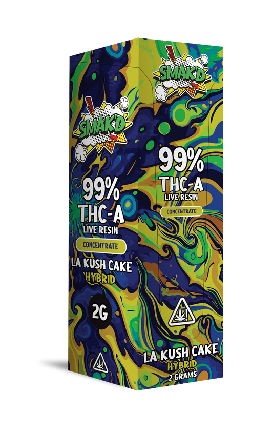 Smak'd Concentrates THC-A 2g Live Rosin - La Kush Cake