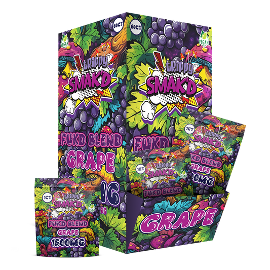 SMAK'D Fuk'd Blend 1500mg Gummies 60pk - Grape