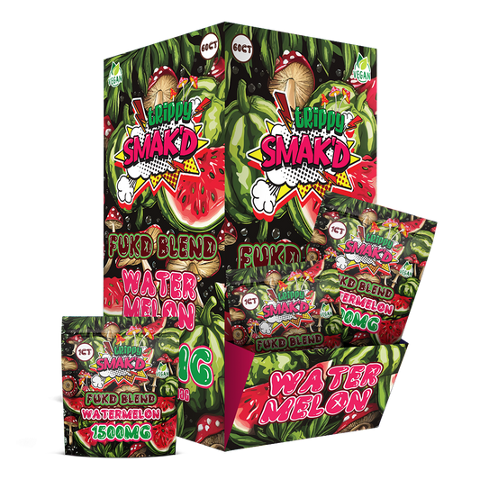 SMAK'D Fuk'd Blend 1500mg Gummies 60pk - Watermelon